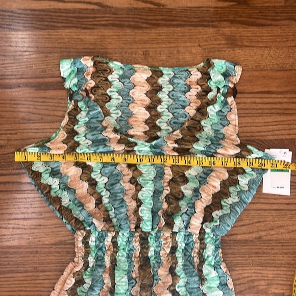 Becca Manu Bay Grass Plunge Dress Size L New With Tag - Picture 11 of 16